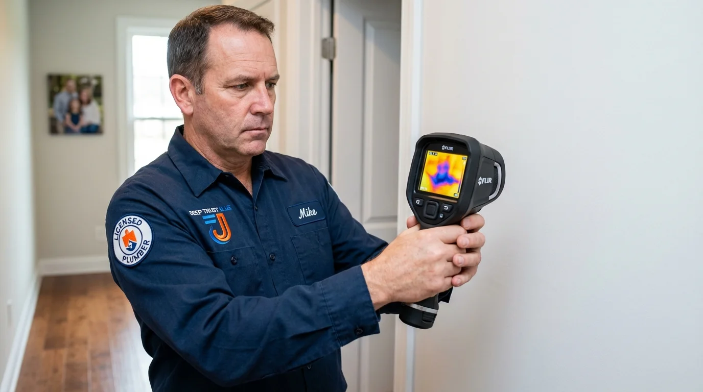 Thermal imaging leak detection by Johns Plumbing LLC in Sandoval